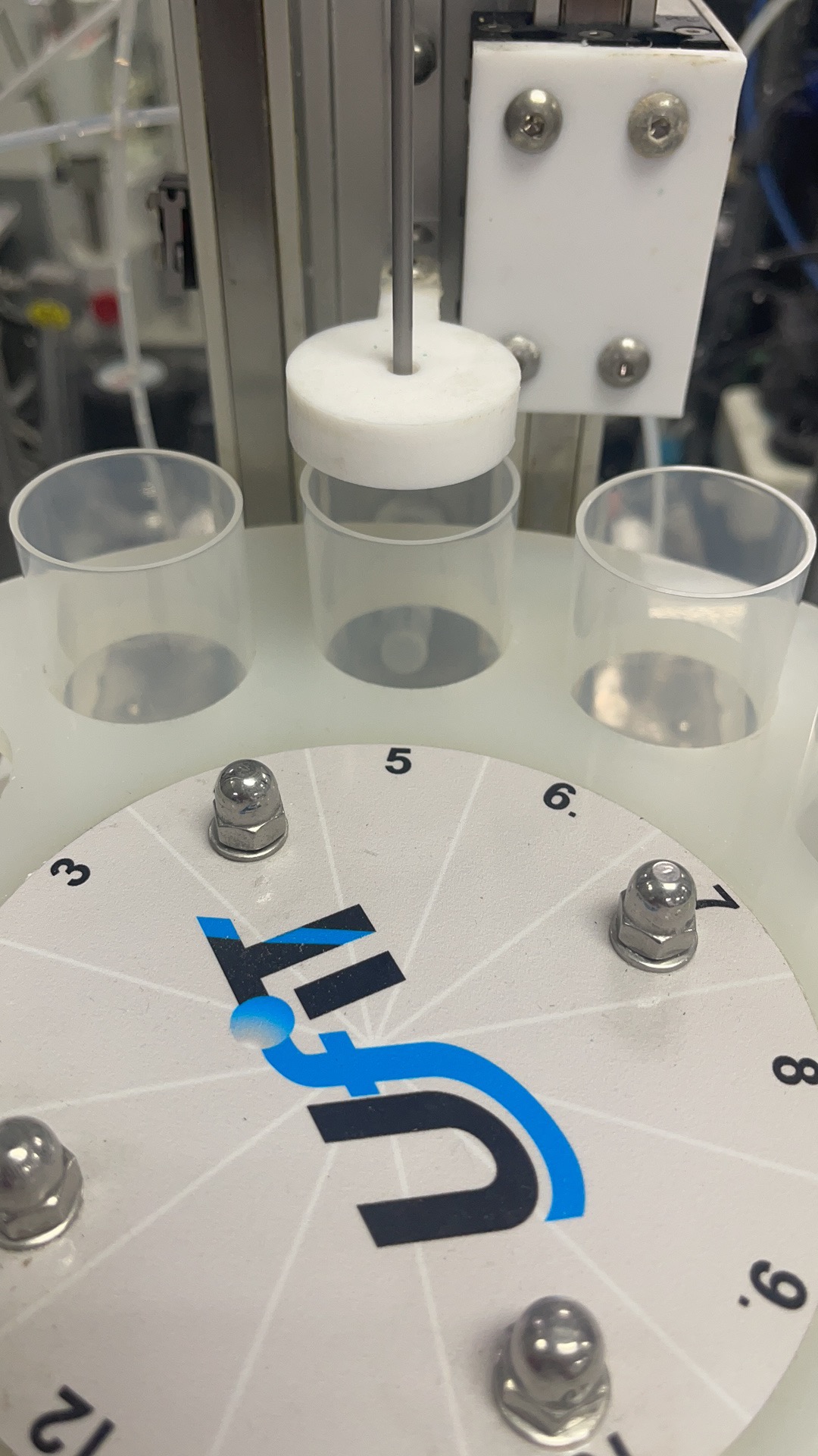 Industrial viscosity system operating in a production environment