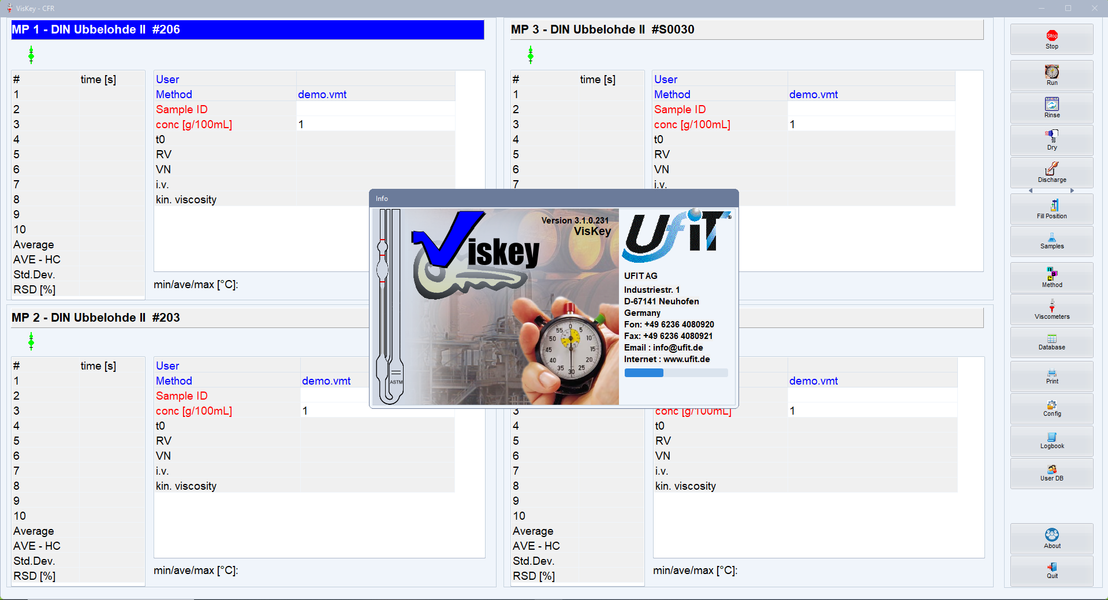 Lab specialist analyzing viscosity data on a screen